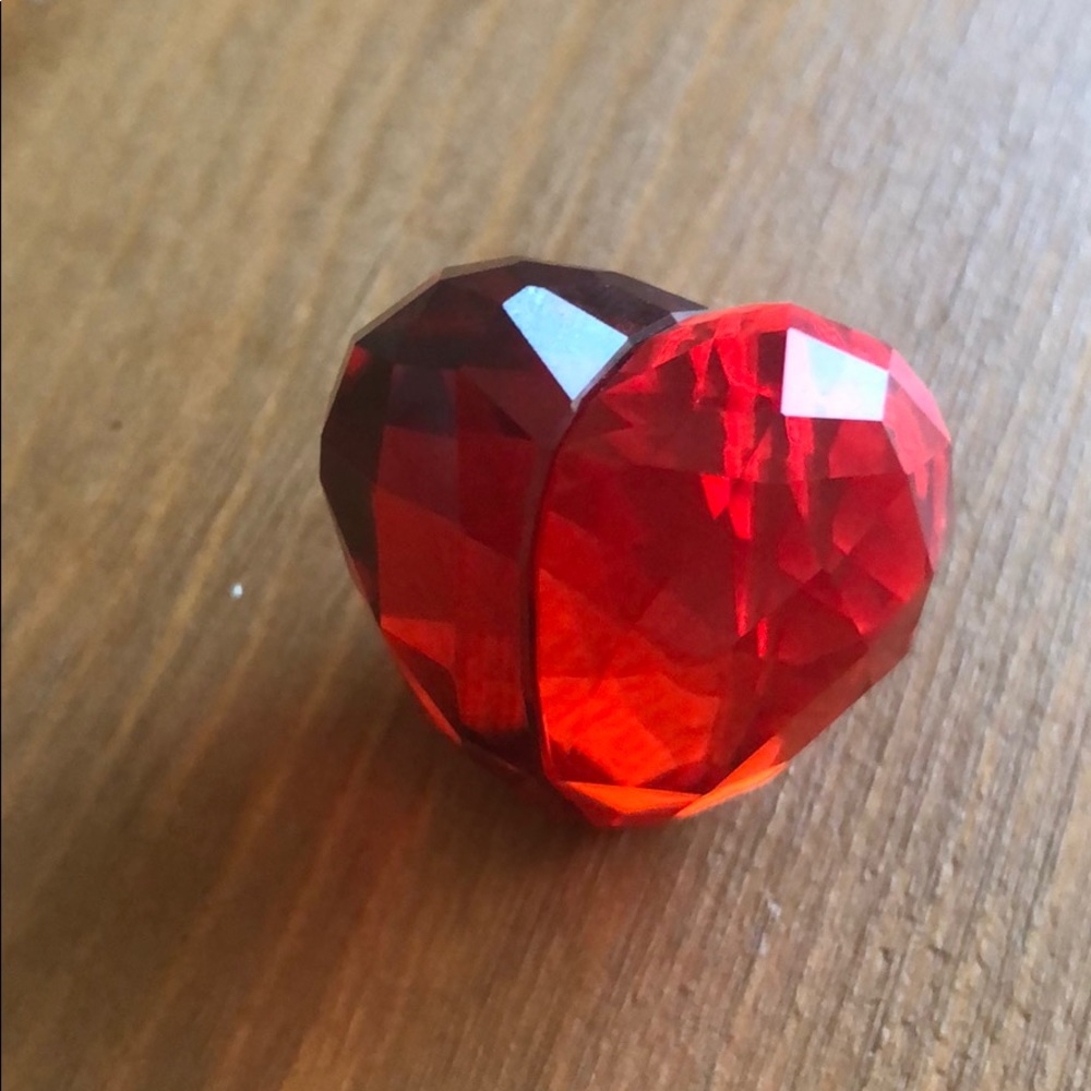 Swarovski red heart paperweight